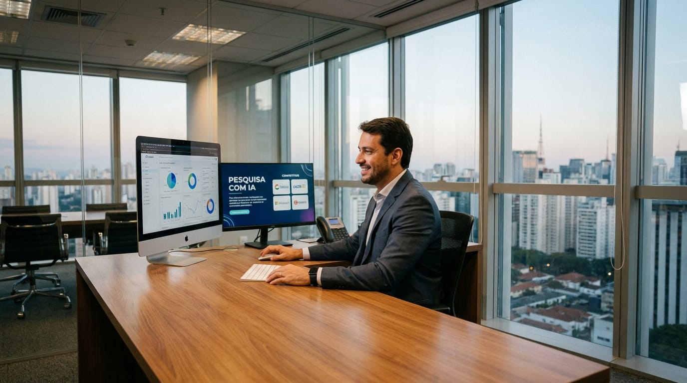 Deep Research com IA: Como Pesquisar Concorrentes em Minutos